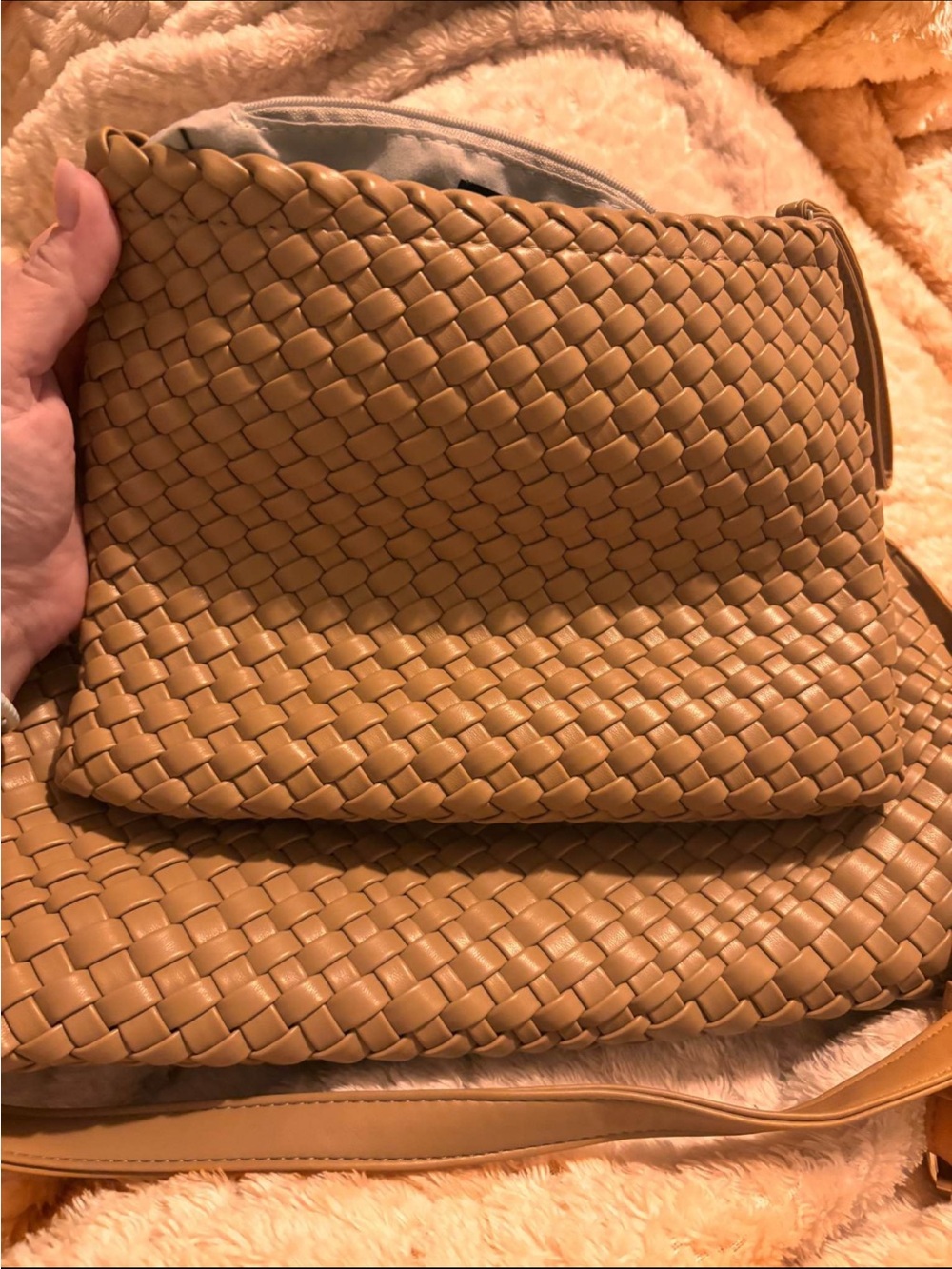 Rachel Zoe Woven bag with clutch - Picture 5 of 7